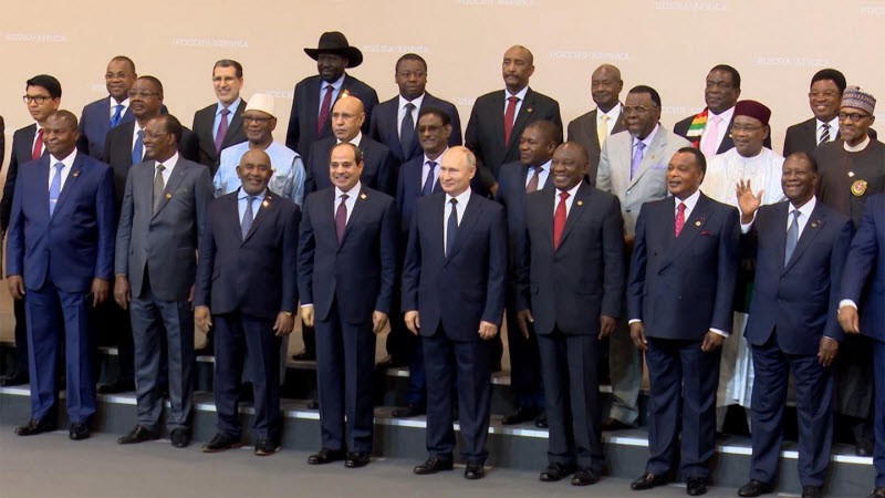 I delegati al 1° Summit Russia-Africa, ottobre 2020