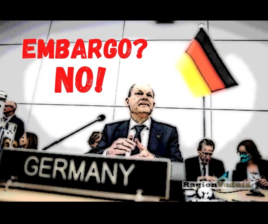 Scholz, cancelliere tedesco: niente embargo contro la Russia