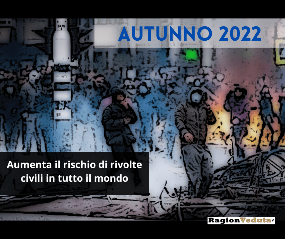 Rischio rivolte civili autunno 2022